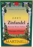 Martinelli - Giuseppe & Luisa Zinfandel Russian River Valley 2023