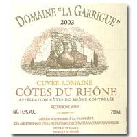 Domaine La Garrigue - Côtes du Rhône Cuvée Romaine 2020