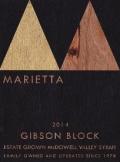 Marietta Cellars - Gibson Block Syrah 2019